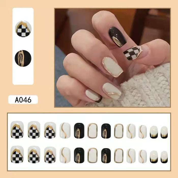 Wholesale Detachable Nail Stickers 24 Pieces/Box JDC-NS-HFan001