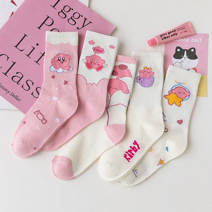 Wholesale Socks Cotton Cute Pink Cartoon Socks JDC-SK-MZX014