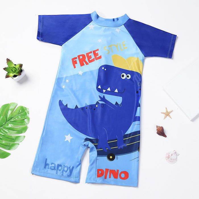 Wholesale swimsuit boy one piece cute cartoon swimming trunks suit JDC-SW- baiy002