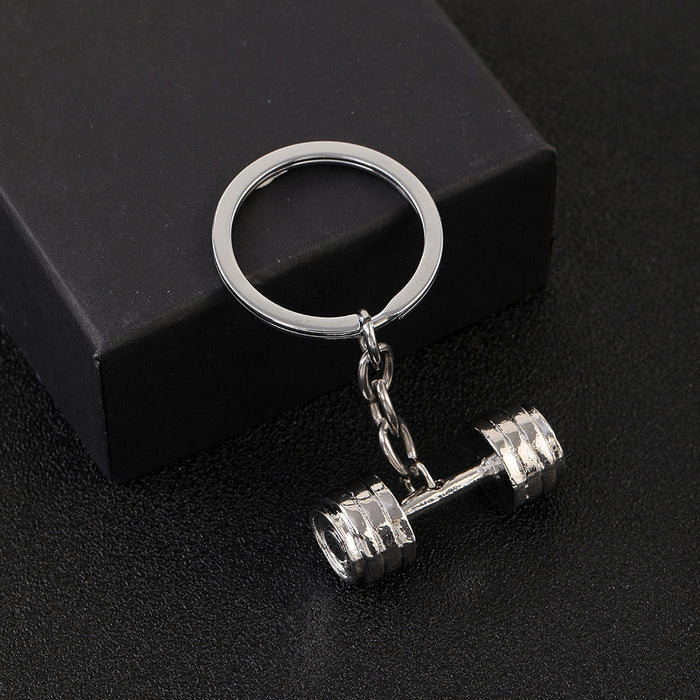 Wholesale Keychain Dumbbell Metal JDC-KC-YWMX003