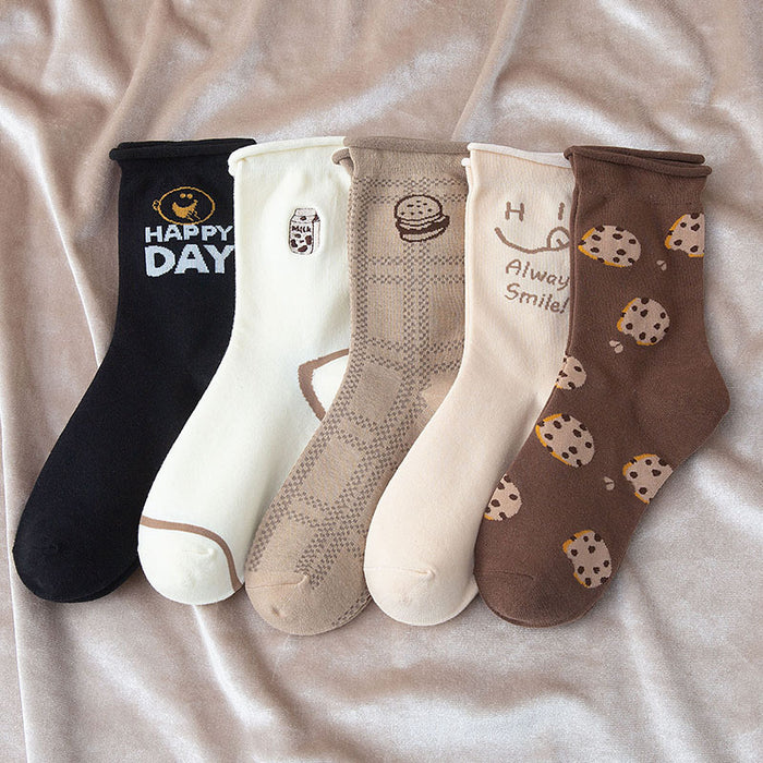 Wholesale Socks Cotton Rolled College Wind Socks JDC-SK-MZG001