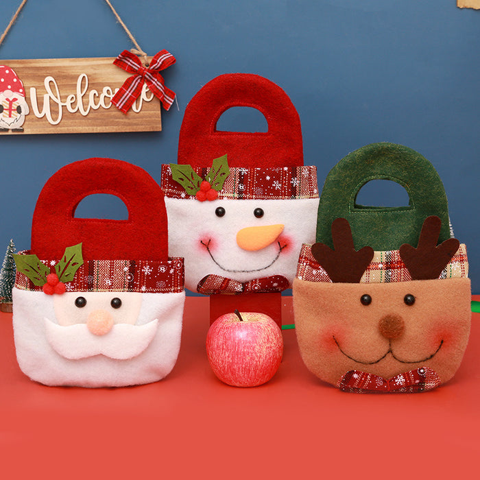 Wholesale Gift Bag Christmas Cloth Candy Bag Apple Bag MOQ≥2 JDC-GB-QiaoC004