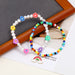 Jewelry WholesaleWholesale Flower Soft Pottery Rainbow Hand Beaded Pearl Anklet JDC-AS-Ly007 Anklets 乐钰 %variant_option1% %variant_option2% %variant_option3%  Factory Price JoyasDeChina Joyas De China