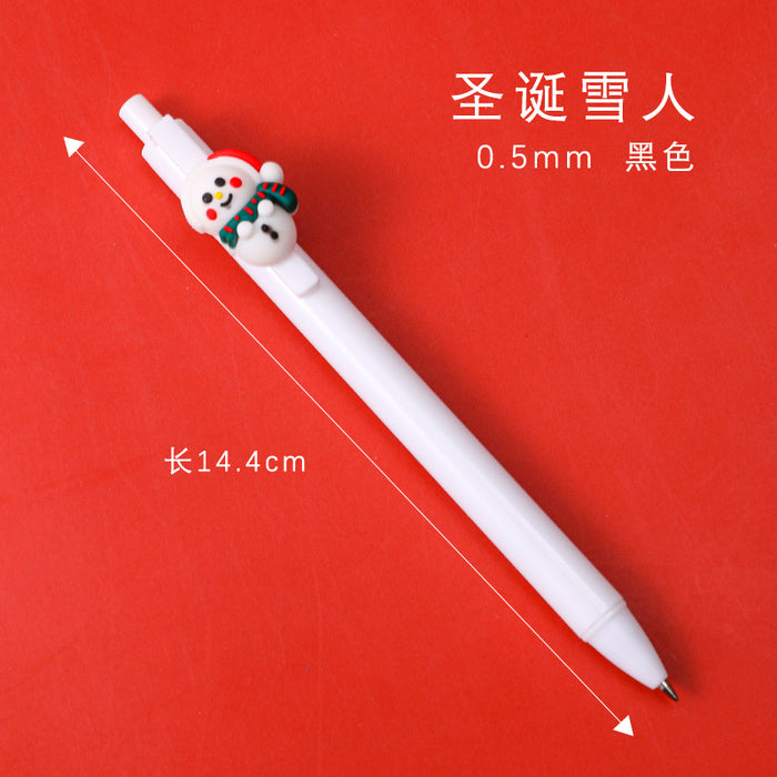 Wholesale Ballpoint Pen Plastic Christmas Press MOQ≥2 JDC-BP-dichen004