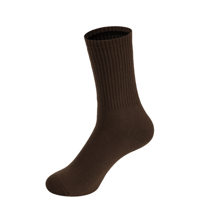 Wholesale Socks Cotton Solid Color Tall Socks JDC-SK-CXing001