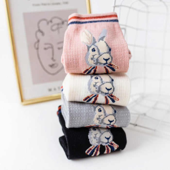 Wholesale Socks Cotton Cute Rabbit Socks JDC-SK-MZX013