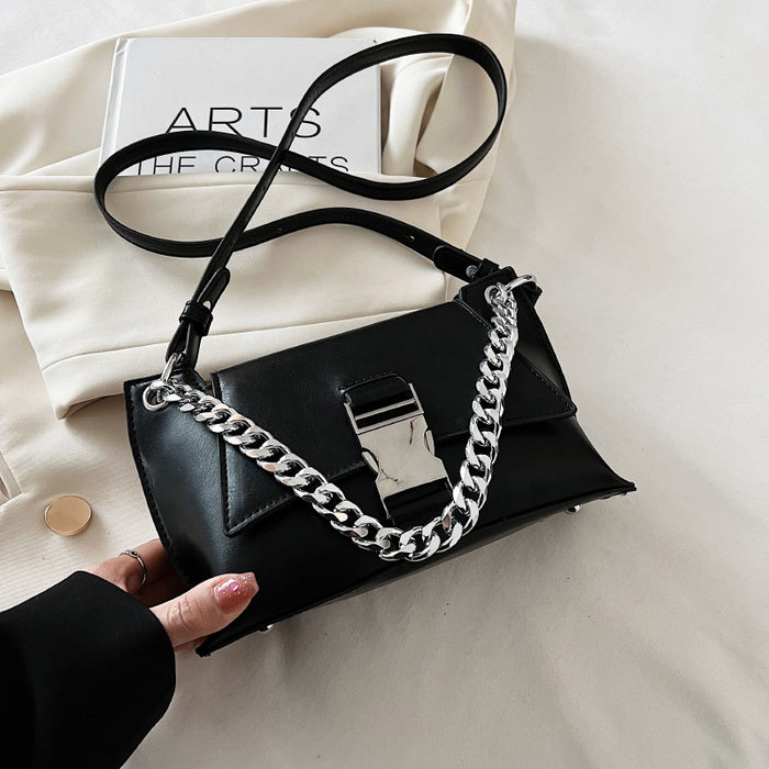 Jewelry WholesaleWholesale thick chain single shoulder Pu small square bag JDC-SD-DLFE001 Keychains 迪弗洛恩 %variant_option1% %variant_option2% %variant_option3%  Factory Price JoyasDeChina Joyas De China