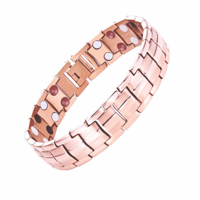 Wholesale Detachable Double Row Magnetic Therapy Bracelet JDC-BT-YunJ003