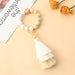 Jewelry WholesaleWholesale Silicone Beaded Alloy Tassel Wristlet Keychain JDC-KC-HYi002 Keychains 弘亿 %variant_option1% %variant_option2% %variant_option3%  Factory Price JoyasDeChina Joyas De China