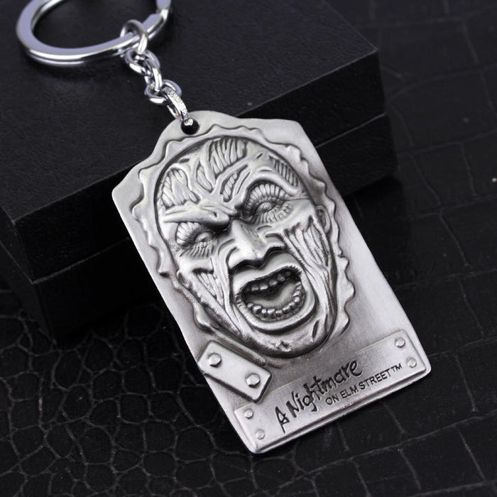 Wholesale Keychains For Backpacks Christmas series frightening ghost street mask key pendant JDC-KC-AWen019