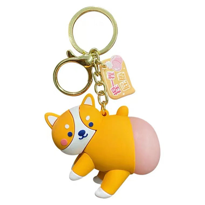 Wholesale Keychains PVC Metal Cute Animals Decompression (M) MOQ≥2 JDC-KC-Wangh006