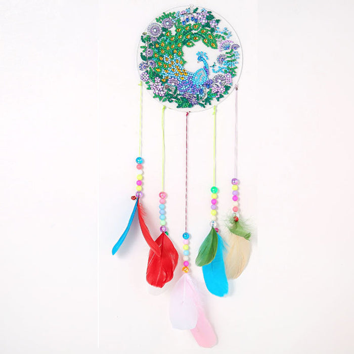 Wholesale Mandala Diamond Painting Wind Chime Christmas Crystal Cartoon Dreamcatcher MOQ≥2 JDC-DC-YouAn001