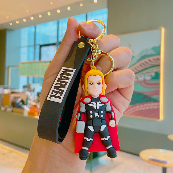 Wholesale Keychains For Backpacks Cartoon Key Chain U.S. Captain Doll Key Pendant Bag MOQ≥2 JDC-KC-YDao024