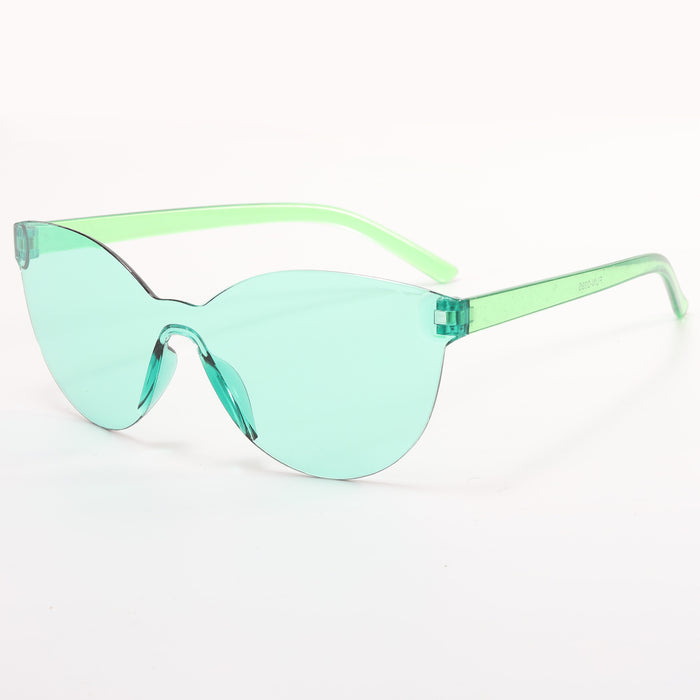 Wholesale Frameless Candy Color PC Lens Ladies Sunglasses JDC-SG-YuH006