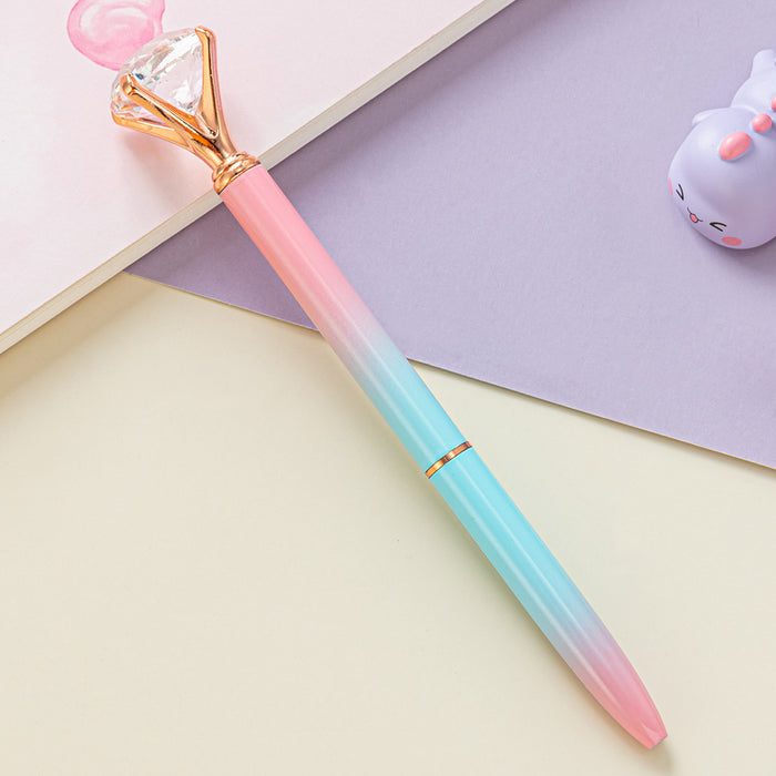 Wholesale Ballpoint Pen Metal Gradient Big Diamond Gel Pen JDC-BP-HongD003