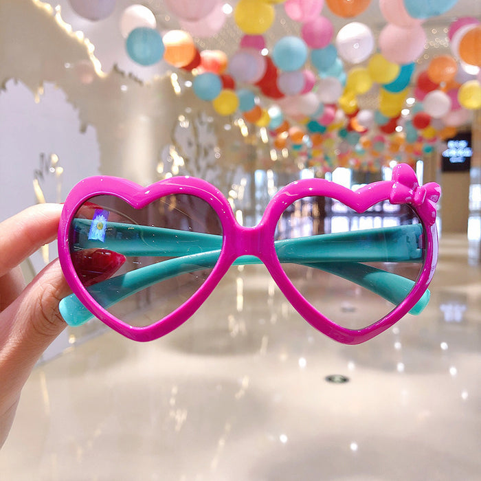 Jewelry WholesaleWholesale kids cartoon love color sunglasses JDC-SG-HengX010 Sunglasses 恒曦 %variant_option1% %variant_option2% %variant_option3%  Factory Price JoyasDeChina Joyas De China