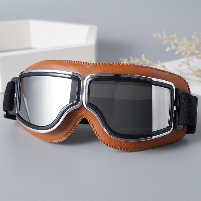 Wholesale Goggles PC Retro Windproof Motorcycle MOQ≥2 JDC-SG-XunLong001