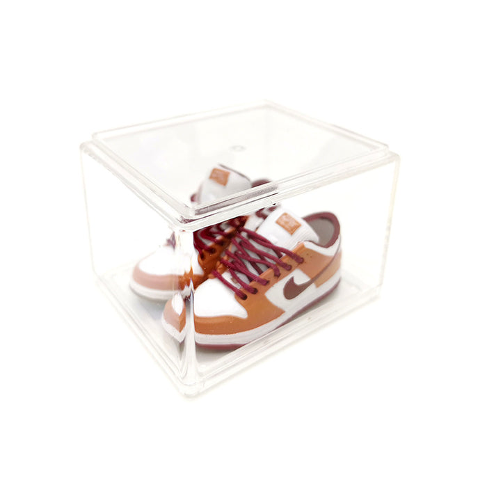 Wholesale Enamel Sneakers Plastic Transparent Box Keychains Ornaments JDC-KC-TuoH007