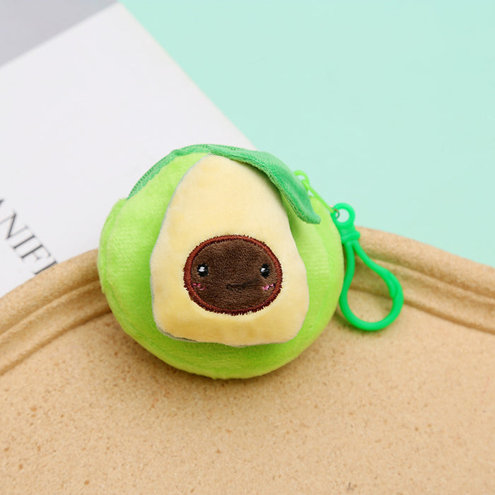 Wholesale keychain small fresh cute cartoon fruit coin purse MOQ≥6 JDC-KC-XiaoKe010