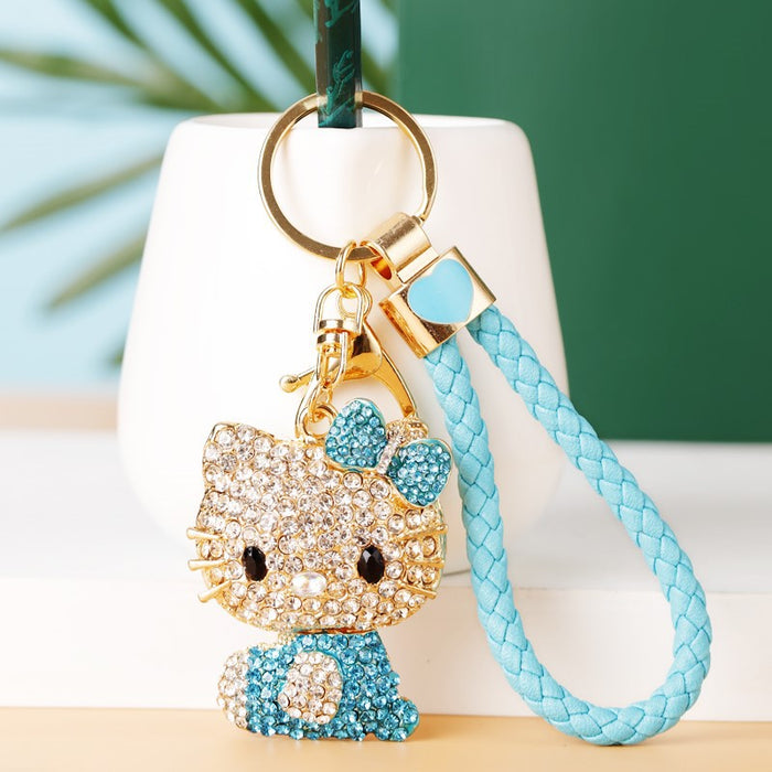 Wholesale Cartoon Metal Rhinestone Keychain (M) JDC-KC-RYuan001