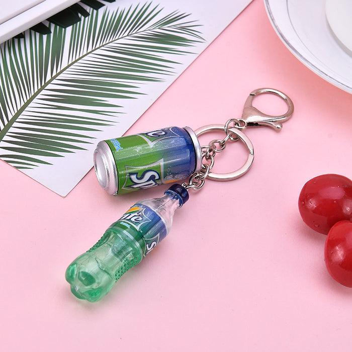 Wholesale Keychains For Backpacks PVC Cola Bottle Keychain MOQ≥2 JDC-KC-YY029