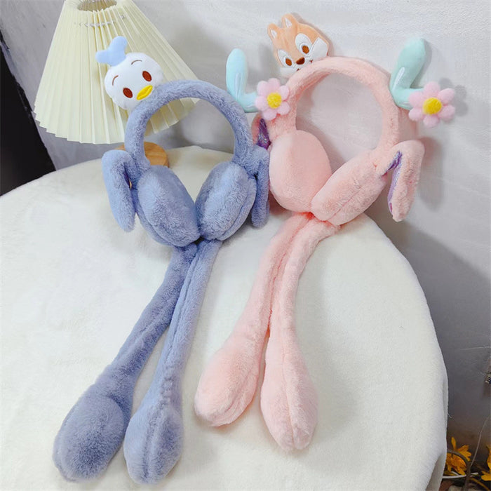 Wholesale Earmuff Plush Warm Winter Thick Cute Cartoon Ears Move (M) MOQ≥3 JDC-EF-AiMan004