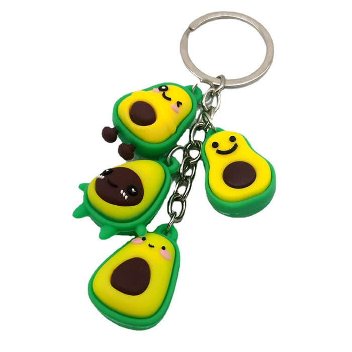 Jewelry WholesaleWholesale Creative PVC Simulation Avocado Keychain JDC-KC-DY014 Keychains 帝雁 %variant_option1% %variant_option2% %variant_option3%  Factory Price JoyasDeChina Joyas De China