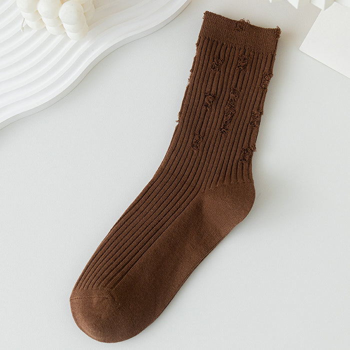 Wholesale Sock Cotton Sweat Absorbing Socks Hole Socks MOQ≥2 JDC-SK-CYu023