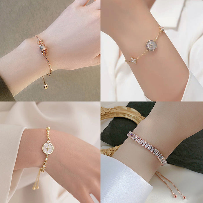 Jewelry WholesaleWholesale gold-plated pull shell octagonal Star Bracelet JDC-BT-YouH003 Bracelet 优涵 %variant_option1% %variant_option2% %variant_option3%  Factory Price JoyasDeChina Joyas De China