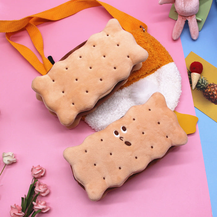 Jewelry WholesaleWholesale Sandwich Biscuit Plush Pencil Case JDC-PB-Donglej005 Pencil Bags 东津 %variant_option1% %variant_option2% %variant_option3%  Factory Price JoyasDeChina Joyas De China