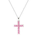 Jewelry WholesaleWholesale Copper Inlaid Zircon Cross Necklace MOQ≥2 JDC-NE-Caos020 Necklaces 曹适 %variant_option1% %variant_option2% %variant_option3%  Factory Price JoyasDeChina Joyas De China