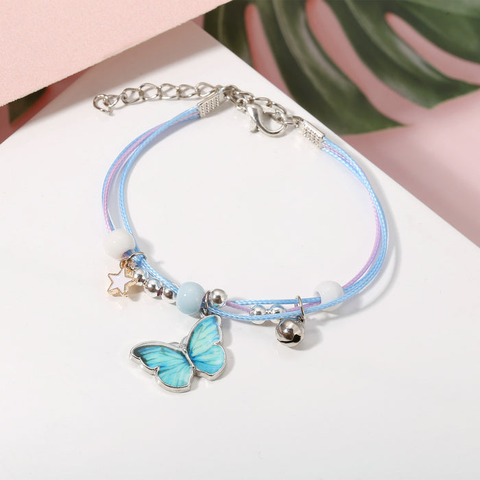 Jewelry WholesaleWholesale Popular Blue Butterfly Bracelet JDC-BT-F937 Bracelet 韩之尚 %variant_option1% %variant_option2% %variant_option3%  Factory Price JoyasDeChina Joyas De China