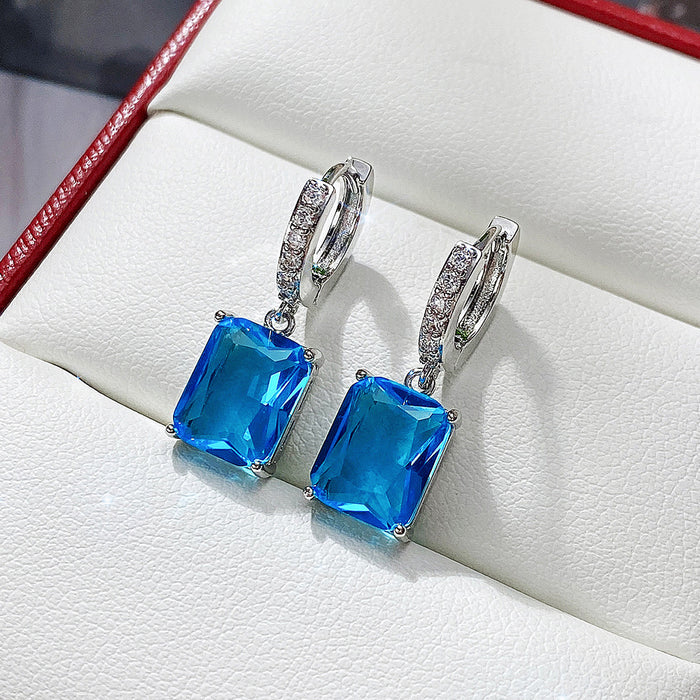 Wholesale Zircon Copper Earrings MOQ≥2 JDC-ES-CaoS029