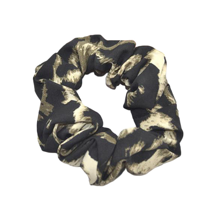 Wholesale Hair Scrunchies Fabric Leopard Print MOQ≥2 JDC-HS-HMXS008