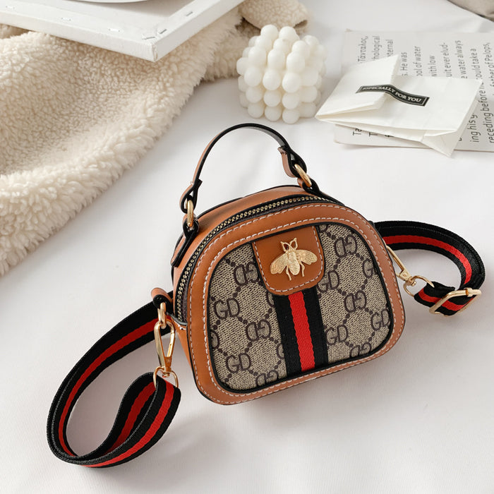 Wholesale Shoulder Bag PU Printed Children's Cute Little Bee MOQ≥3 JDC-SD-Xuhan002