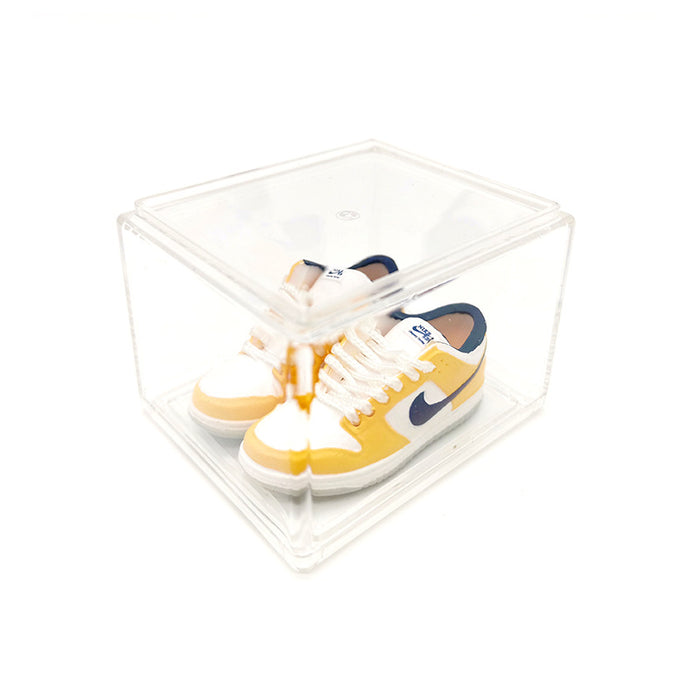 Wholesale Enamel Sneakers Plastic Transparent Box Keychains Ornaments JDC-KC-TuoH007