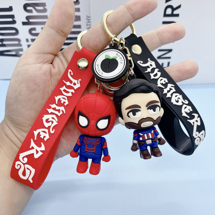 Wholesale Cartoon Soft Rubber Alloy Cute Keychain (M) MOQ≥2 JDC-KC-JuShu005