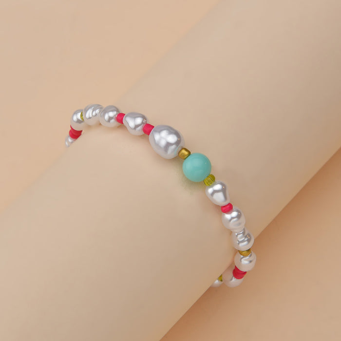 Jewelry WholesaleWholesale color rice bead pearl alloy bracelet JDC-BT-XYing002 Bracelet 欣滢 %variant_option1% %variant_option2% %variant_option3%  Factory Price JoyasDeChina Joyas De China