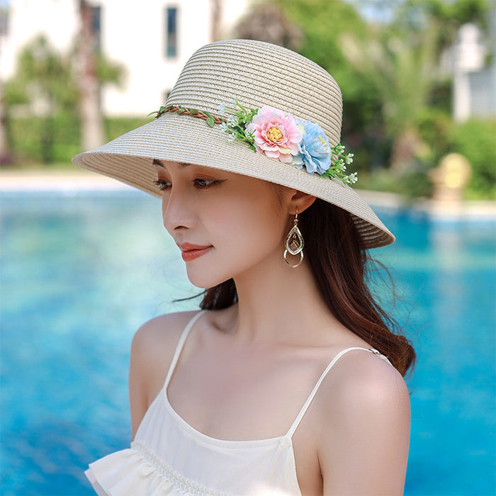 Jewelry WholesaleWholesale Beach Sunshade Parent-Child Straw Hat MOQ≥2 JDC-FH-CGuan001 Fashionhat 诚冠 %variant_option1% %variant_option2% %variant_option3%  Factory Price JoyasDeChina Joyas De China