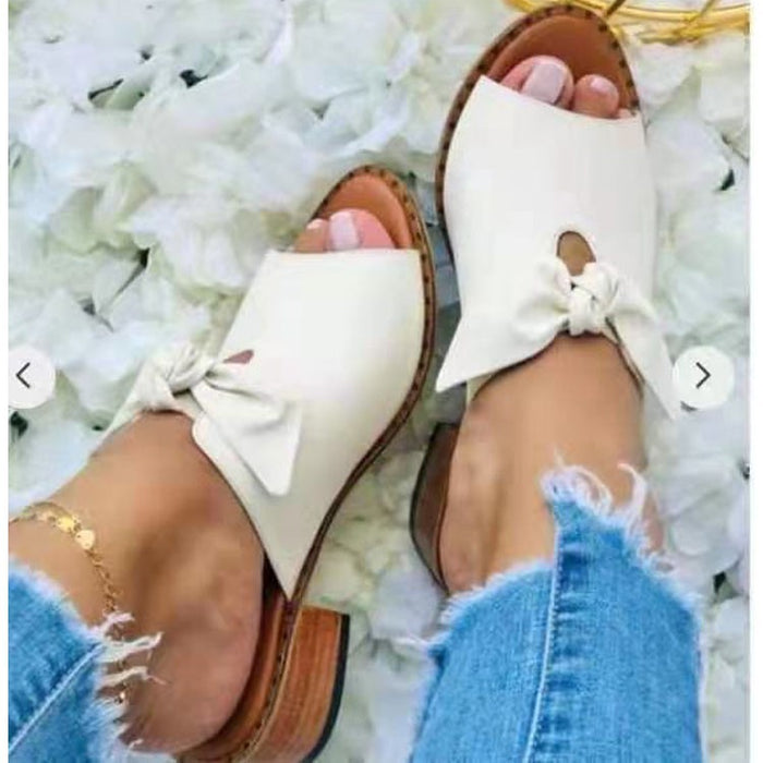 Jewelry WholesaleWholesale Bow Faux PU EVA Slippers JDC-SP-Hongw005 Slippers 鸿玮 %variant_option1% %variant_option2% %variant_option3%  Factory Price JoyasDeChina Joyas De China