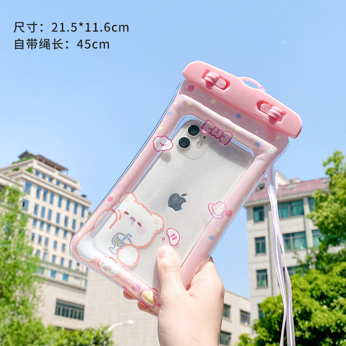 Wholesale PVC Touch Screen Mobile Phone Waterproof Bag MOQ≥2 JDC-WB-Zhimei001