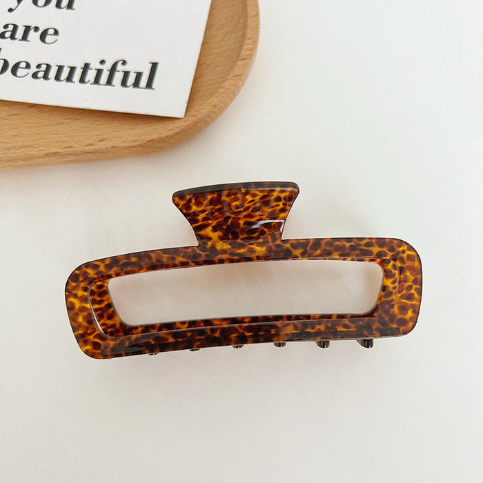 Wholesale Acetate Sheet Striped Geometric Hair Clips MOQ≥2 JDC-HC-MIs003