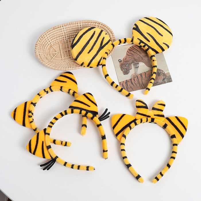 Wholesale cartoon Tigger headband female shape cute tiger JDC-HD-QiaHan001