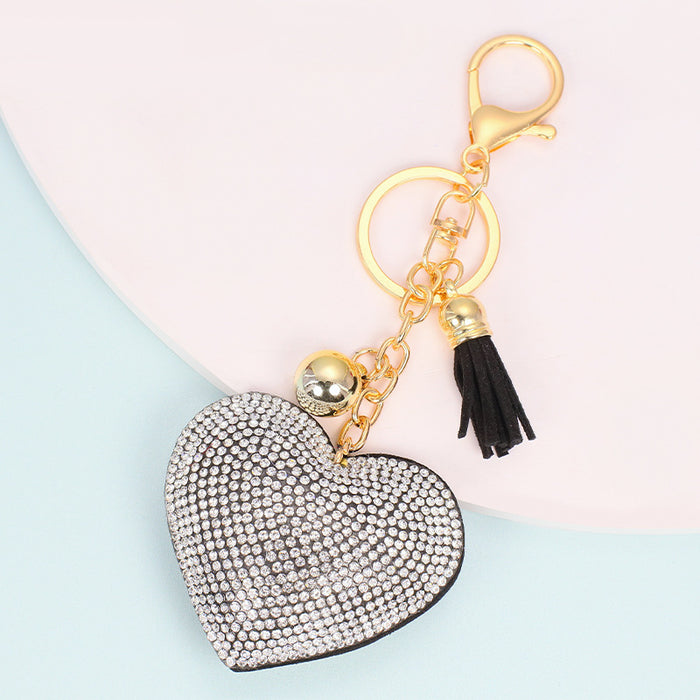 Jewelry WholesaleWholesale cashmere solid color key chain MOQ ≥ 10 JDC-KC-YZ001 Keychains 永泽 %variant_option1% %variant_option2% %variant_option3%  Factory Price JoyasDeChina Joyas De China