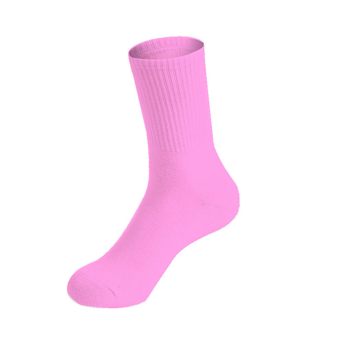 Wholesale Socks Cotton Solid Color Tall Socks JDC-SK-CXing001