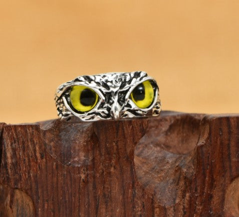 Jewelry WholesaleWholesale Alloy Vintage Owl Ring JDC-RS-KaiS001 Rings 凯萨 %variant_option1% %variant_option2% %variant_option3%  Factory Price JoyasDeChina Joyas De China