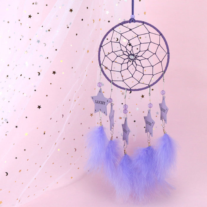 Wholesale Dream Catcher Feather Star Dream Catcher With LED Light JDC-DC-JY016