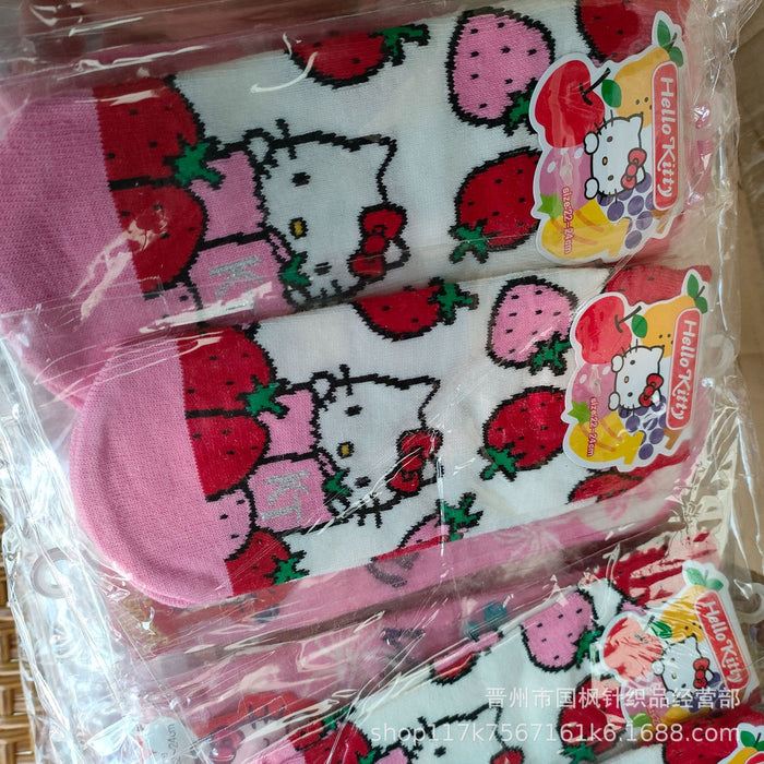 Wholesale Random 100pcs Cartoon Cotton Socks JDC-SK-GFeng001