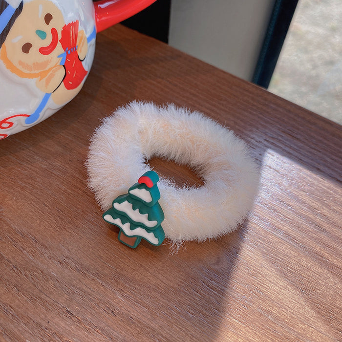 Cute Christmas Wholesale Hair Scrunchies Plush JDC-HS-Hankou005