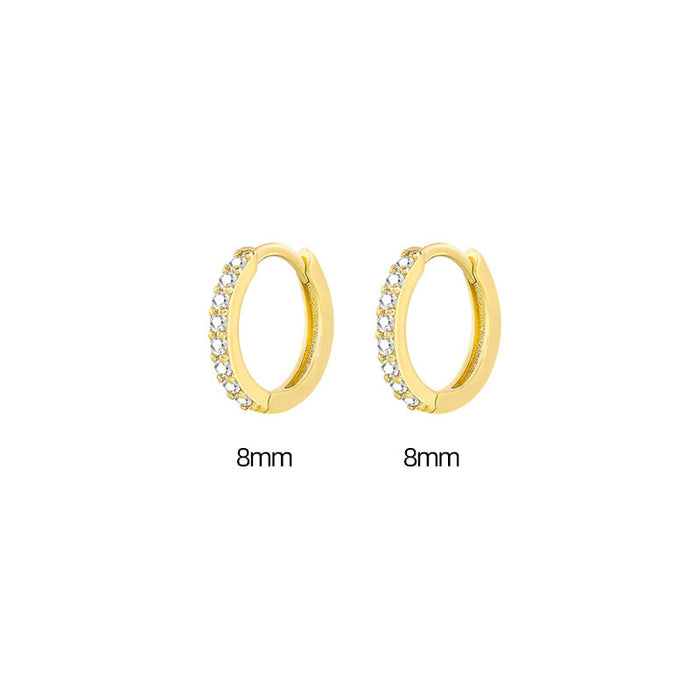 Jewelry WholesaleWholesale row drill zircon round earrings JDC-ES-Caos012 Earrings 曹适 %variant_option1% %variant_option2% %variant_option3%  Factory Price JoyasDeChina Joyas De China